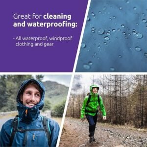 Nikwax TECH WASH and TX DIRECT Twin Pack, Technical Cleaner and Wash-In Waterproofer for Waterproof Clothing, Cleans, Waterproofs, Revitalises Breathability, 2x 1L