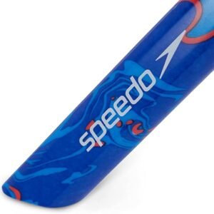 Speedo Unisex Centre Snorkel | Swimming Snorkel | Training Aids, Bllue Flame/Pool Blue/Fluo Tangerine, One Size