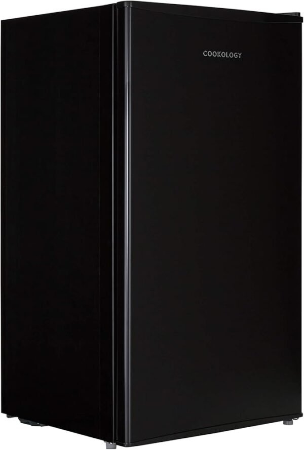 Cookology UCIF93 Undercounter Freestanding Fridge 93 Litre Capacity, Features an Adjustable Temperature Control and Legs, Reversible Door and Chiller Box - in Black [Energy Class F]