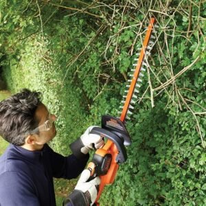 BLACK+DECKER Hedge Trimmer, 18V Lithium Ion Battery, Cordless, Anti-Jam, 45cm, Includes 2.0Ah Battery, GTC18452PC-GB